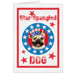 Patriotic Frenchie Card
