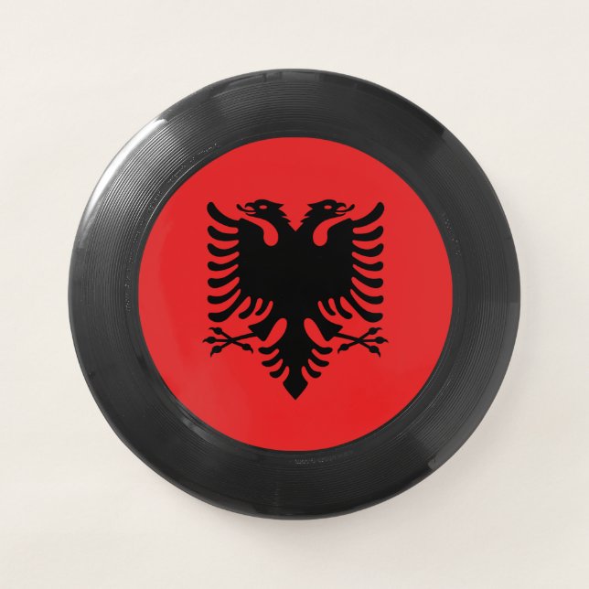 Patriotic Frisbee with Flag of Albania (Front)