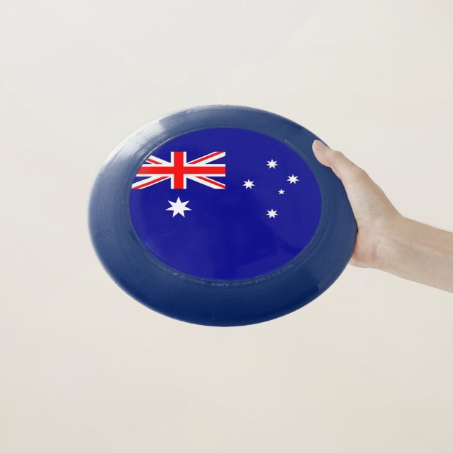 Patriotic Frisbee with Flag of Australia (In Hand)