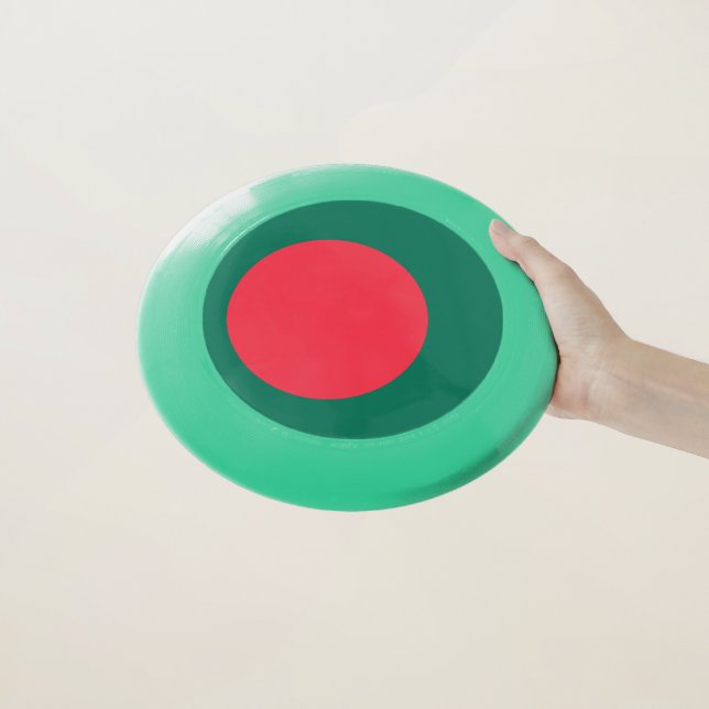 Patriotic Frisbee with Flag of Bangladesh (In Hand)