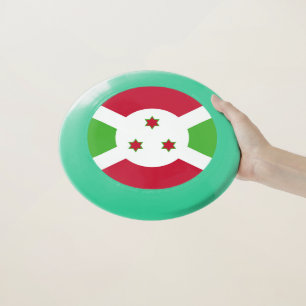 Patriotic Frisbee with Flag of Burundi