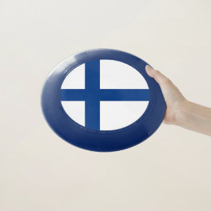 Patriotic Frisbee with Flag of Finland