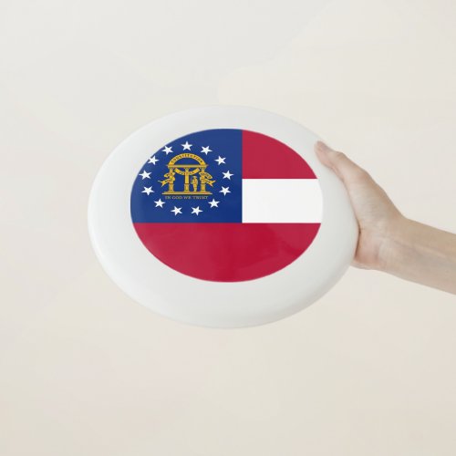 Patriotic Frisbee with Flag of Georgia