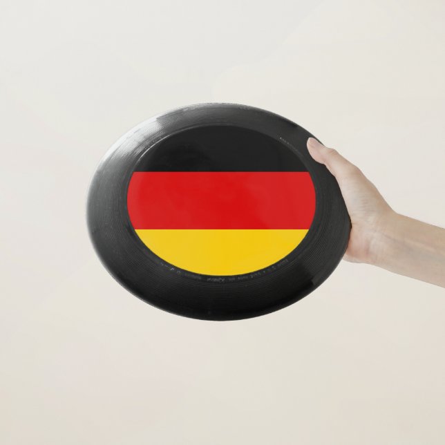 Patriotic Frisbee with Flag of Germany (In Hand)
