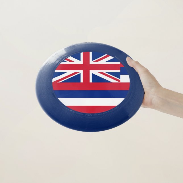 Patriotic Frisbee with Flag of Hawaii (In Hand)
