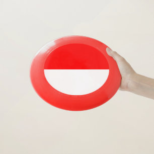 Patriotic Frisbee with Flag of Indonesia