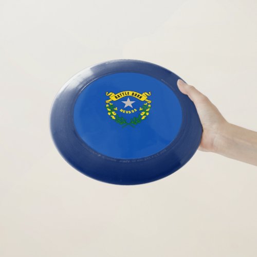 Patriotic Frisbee with Flag of Nevada