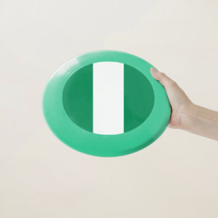 Patriotic Frisbee with Flag of Nigeria
