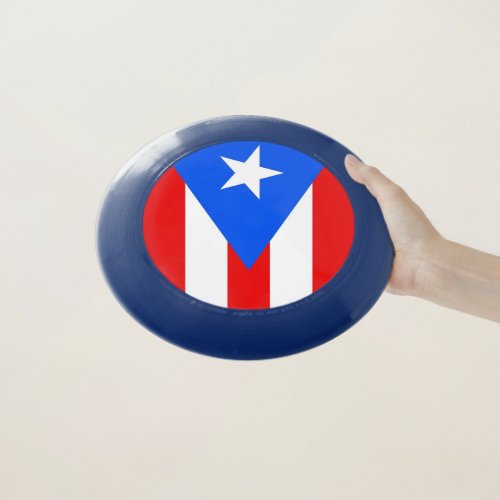 Patriotic Frisbee with Flag of Puerto Rico