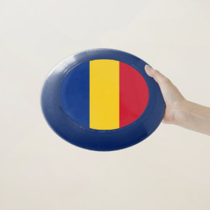 Patriotic Frisbee with Flag of Romania