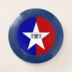 Patriotic Frisbee with Flag of San Antonio