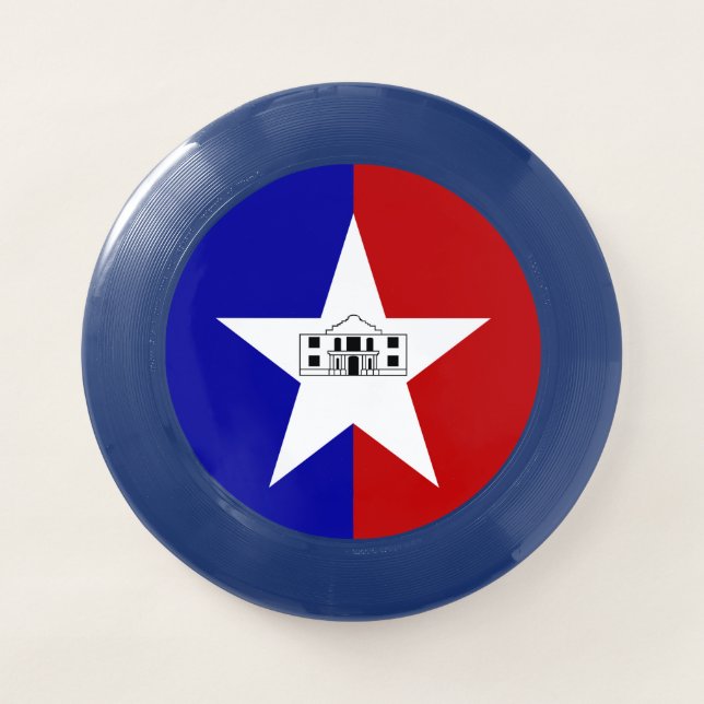 Patriotic Frisbee with Flag of San Antonio (Front)
