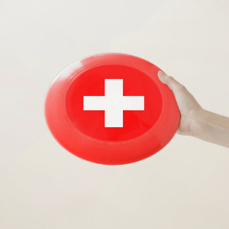Patriotic Frisbee with Flag of Switzerland