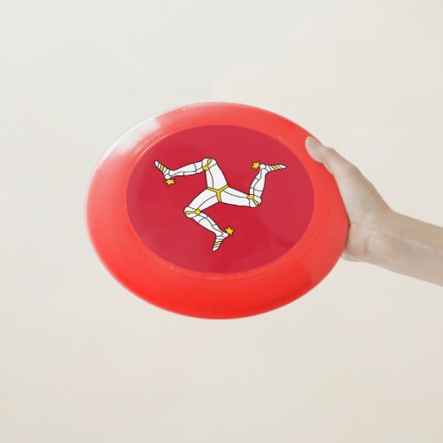 Patriotic Frisbee with Isle of Man Flag UK