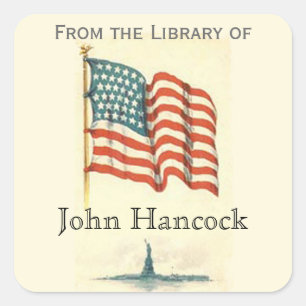 Patriotic "From the Library of" Sticker