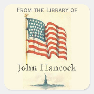 Patriotic "From the Library of" Sticker