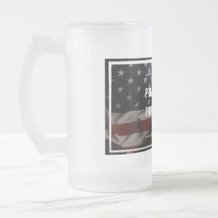 Patriotic Frosted Beer Mug