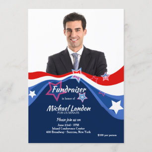 Patriotic Fundraiser Photo Invitation