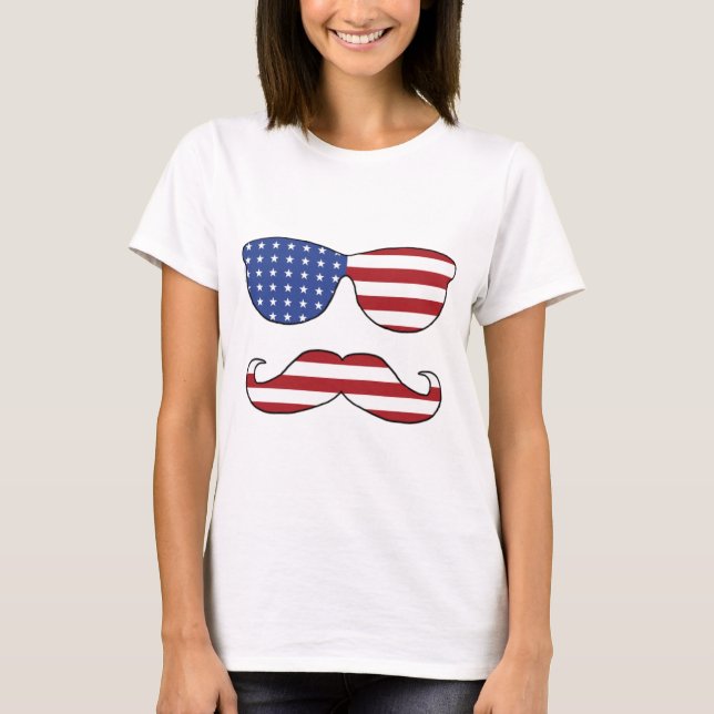 Patriotic Funny Face T-Shirt (Front)