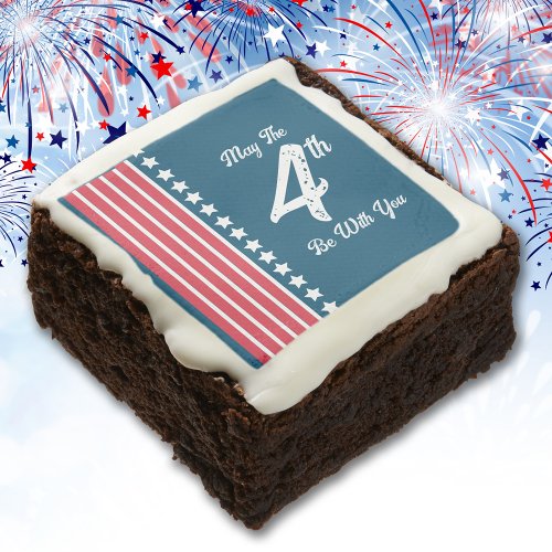 Patriotic funny July 4th Brownie