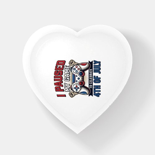 Patriotic Gamer 4th of July Vintage Vector Shirt_1 Paperweight