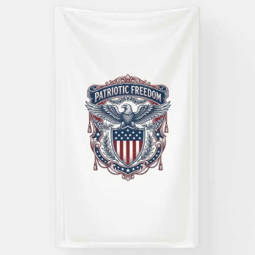 Patriotic Garden Flag Style Vector Graphic Tee_1 Banner