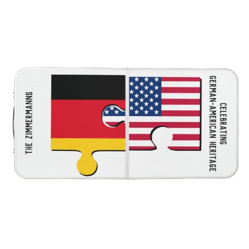 Patriotic GERMAN AMERICAN Beer Pong Table