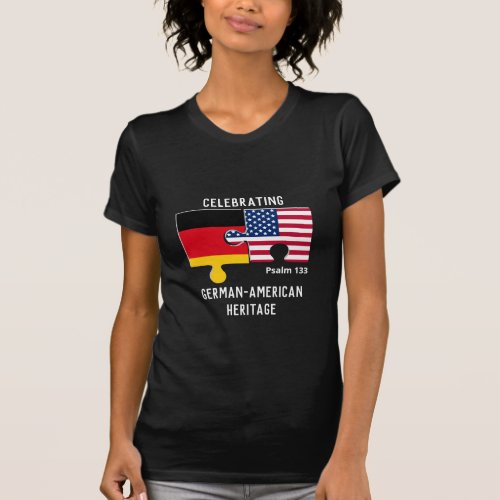 Patriotic GERMAN AMERICAN Flag T_Shirt