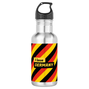 Patriotic German Flag Stainless Steel Water Bottle