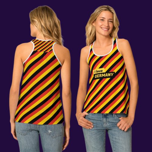 Patriotic German Flag Tank Top