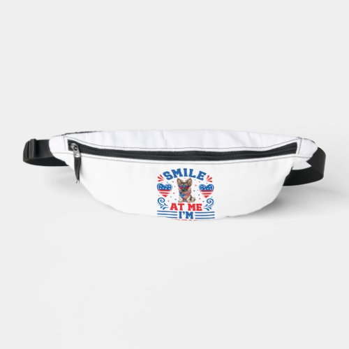 Patriotic German Shepherd Dog for 4th Of July Fanny Pack