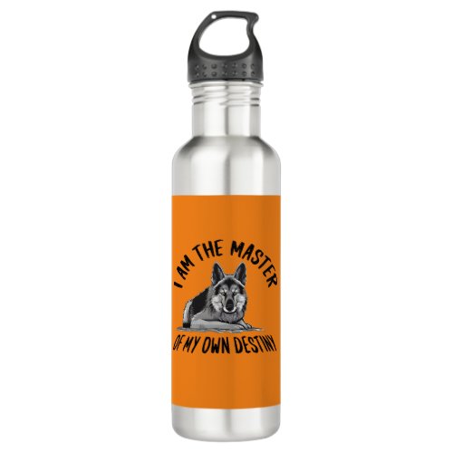 Patriotic German Shepherd Dog Love Stainless Steel Water Bottle