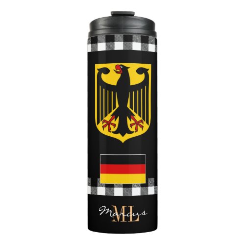 Patriotic Germany travel Mug German Flag Thermal Tumbler