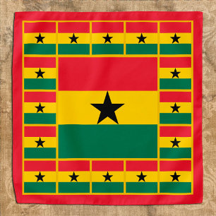 Patriotic Ghanaian Flag Bandana, fashion Ghana Bandana