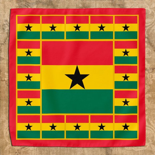 Patriotic Ghanaian Flag Bandana fashion Ghana Bandana