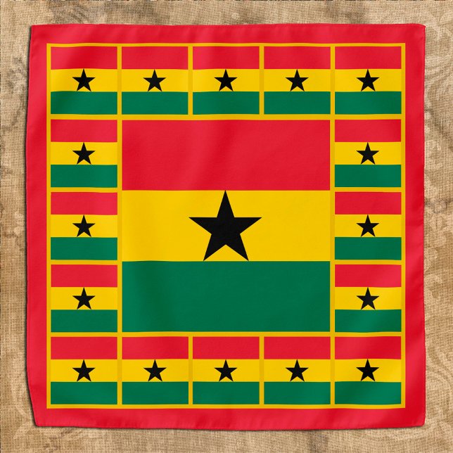 Patriotic Ghanaian Flag Bandana, fashion Ghana Bandana (Creator Uploaded)