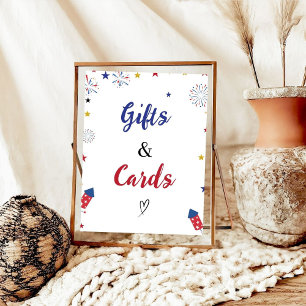 Patriotic Gift and Card Birthday Baby Shower Favor Poster