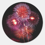 Patriotic Gifts Fireworks From The 4th Of July Classic Round Sticker at Zazzle