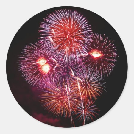 Patriotic Gifts Fireworks From The 4th Of July Classic Round Sticker
