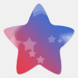 Patriotic Gifts Stars Red White Blue Star Sticker at Zazzle