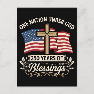 Patriotic Girl Loves Jesus And America Too Holiday Postcard