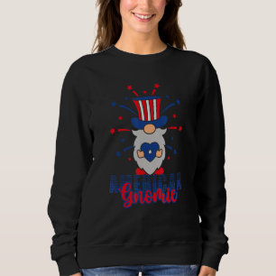 Patriotic Gnome 4th Of July American Gnomie Sweatshirt