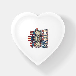 Patriotic Gnome Merica Vintage Vector Design_1 Paperweight