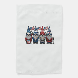 Patriotic Gnome Nurse Vector Vintage Engraving Des Garden Flag