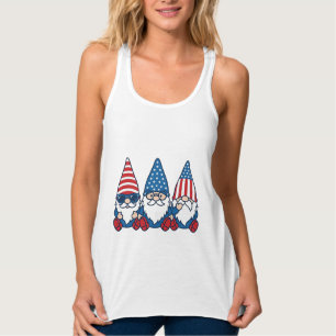 Patriotic Gnome Trio Vintage Vector Shirt Design_1