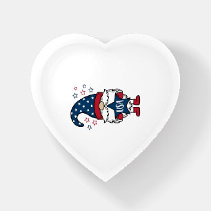 Patriotic Gnome USA Star Vector Shirt Design_1 Paperweight
