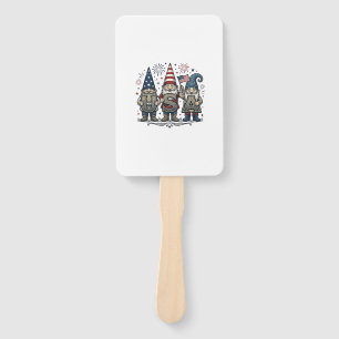 Patriotic Gnome USA Vintage Fourth of July Shirt_1 Hand Fan