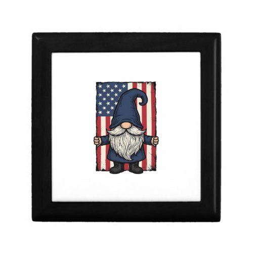 Patriotic Gnome Vintage Flag Shirt Design_1 Gift Box