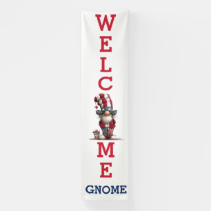 Patriotic Gnome Welcome Sign