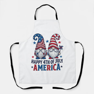 Patriotic Gnomes Happy 4th of July America Shirt_1 Apron